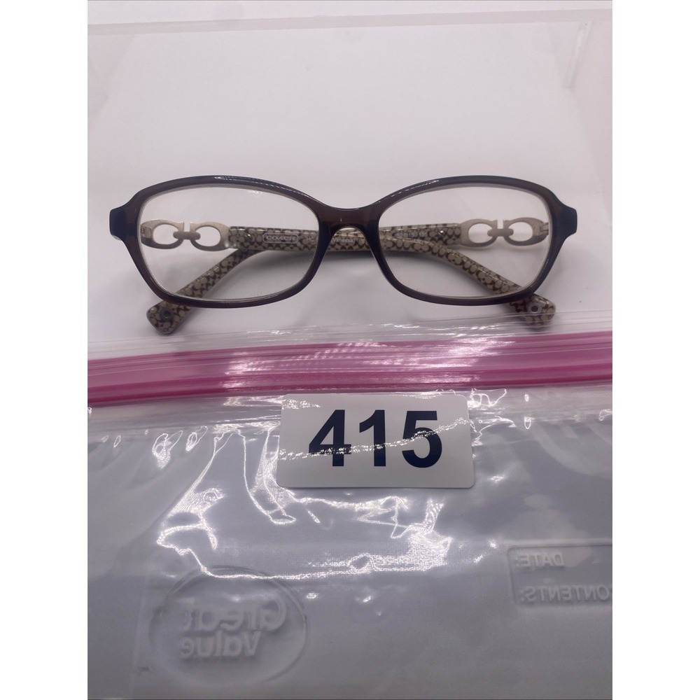 Coach Eyeglasses Women FRAMES ONLY HC 6017 Vanessa 52-15-135 Brown 415 - Picture 16 of 16